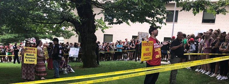 Protestors on Campus